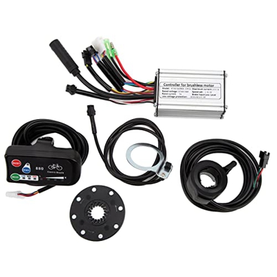 DEWIN Bicicleta eléctrica 36V/48V 15A Controlador de Onda Cuadrada con Kit de Pantalla LED880 para Motor sin escobillas de 250W