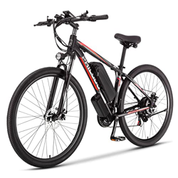 26'' Bicicleta Electrica Montaña para Adultos, E-Bike Súper Motor 48V1000/W (72N.m), Batería de Litio 13Ah, Recarga hasta 70 km, Frenos Hidráulicos, S características
