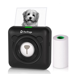 Mini Pocket Impresora térmica todo en Inalámbrica BT Imagen Foto Etiqueta Nota Impresora de papel de recibo Función de foto AR con cable USB Soporte p en oferta