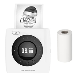 Pocket Printer BT Impresora térmica inalámbrica Impresora portátil portátil 300dpi para foto Imagen Recibo Nota Nota Etiqueta adhesiva con función de  en oferta