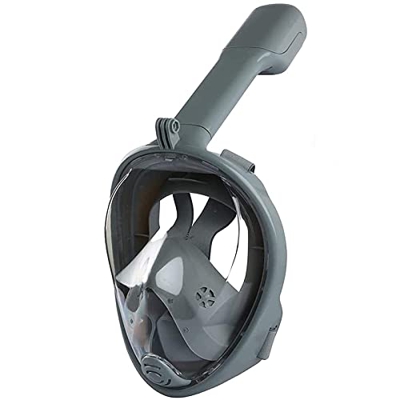 KEYOZA Traje De Esnórquel Máscara De Esnórquel Plegable 180 ° Panorámica Respiración Libre Máscara De Esnórquel De Cara Completa con Soporte De Cámara