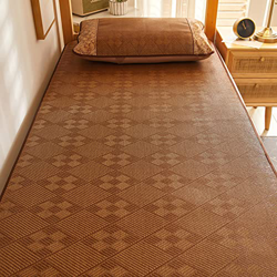 HCZS Colchoneta de Verano para Dormir, colchoneta Plegable de ratán, colchoneta Suave con Aire Acondicionado, colchón de ratán, Almohadilla de refrige precio