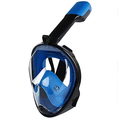 Máscara De Buceo Con Sistema De Respiración Segura Y Vista Panorámica De 180° Con Tiras Ajustables Y Soporte Para Cámara De Acción Juego De Máscara De
