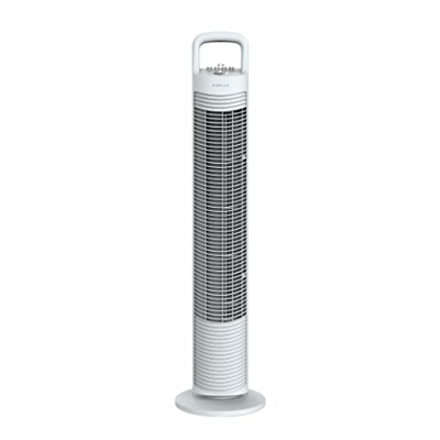 Newlux - Ventilador de Torre sin Aspas W80 (45W) 3 Velocidades, Oscilación 70º, Temporizador 120 min y Diseño Compacto. Ventilador de Pie con Motor de