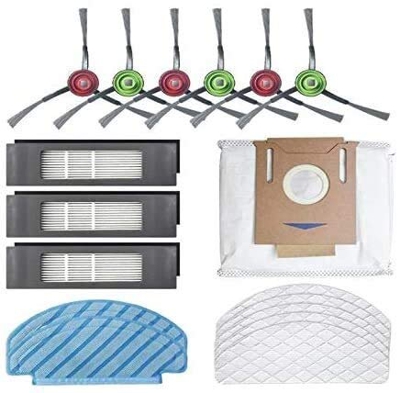Yhcher para Deebot OZMO T8 AIVI robot de barrido Partes de aspirador cepillo lateral desechable limpieza Mop polvo bolsa