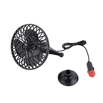 Ventilador de refrigeración para Coche con Ventosa, Ventilador de Aire de refrigeración automático para Coche, Ventilador silencioso Potente para refr