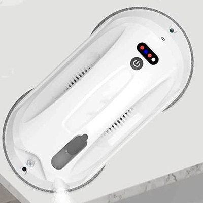 Genérico Robot Automático De Limpieza De Ventanas Cuadradas, Aspiradora De Limpieza Doble para Techo De Ventanas Altas De Mesa, Rociador De Agua Autom