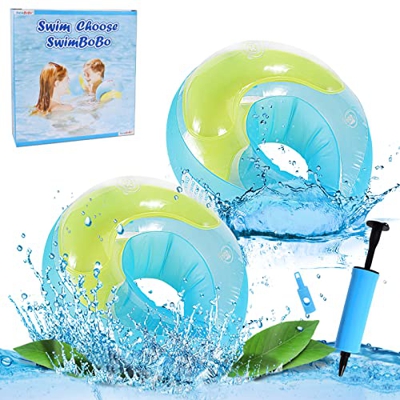 Flotador de Brazos para niños,Manguitos Flotadores Piscina, Manguitos Piscina,Brazaletes hinchables,Anillo de Natación de Brazo,Herramientas de Aprend