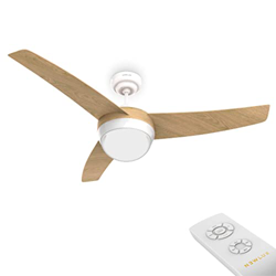 Newlux - Ventilador de Techo con Luz y Mando a Distancia Roof W420 con 3 Aspas (Ø106cm), Programable hasta 8h y 3 Velocidades. Motor de Cobre 60W y Ár características