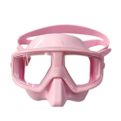 Spacmirrors Máscara de Buceo con esnórquel Máscara de esnórquel antivaho para Adultos 120 ° Gran Angular Gran visión con Lente de Vidrio Templado, fác