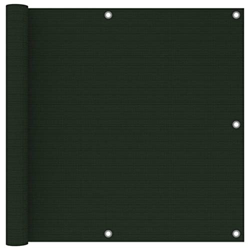 Balkon-Sichtschutz Dunkelgrün 90x300 cm HDPE precio