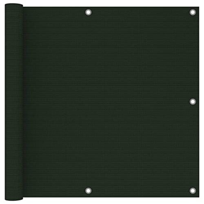 Balkon-Sichtschutz Dunkelgrün 90x300 cm HDPE