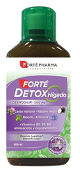 Forté Detox Hígado es un complemento alimenticio elaborado a base de desmosium, cardo mariano, brocoli y achicoria más vitamina B5, B6, B9, aminoácios precio