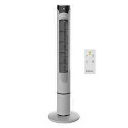 Newlux - Ventilador de Torre sin Aspas W130 (45W) con Altura 103,5cm, 3 Vel, 3 Modos, Oscilación de 70º, Temporizador 12h y Diseño Compacto. Ventilado características