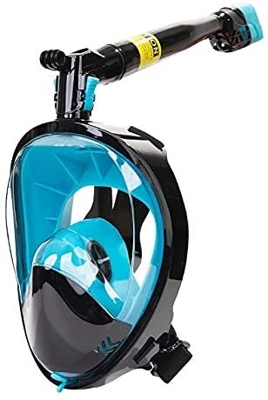 Máscara de esnórquel de cara completa Máscara de esnórquel Máscaras de buceo Scuba Underwater Vista de 180 ° Equipo de esnórquel profesional Máscaras 