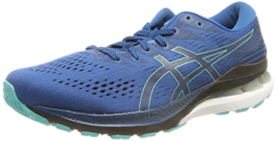 ASICS Gel-Kayano 28, Running Shoe Hombre, Lake Drive/Black, 42.5 EU