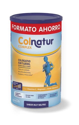Colnatur Complex Neutro Formato Ahorro - Colágeno con Magnesio y Vitamina C para Músculos y Articulaciones, 495g