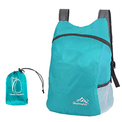 Mochila plegable ultraligera, pequeña mochila de senderismo, duradera, ligera, plegable, para hombres y mujeres, para deportes al aire libre, viajes,  en oferta
