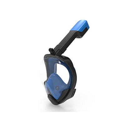 Spacmirrors Máscara de esnórquel, máscara de Buceo de Cara Completa, Vista de 180 Grados, Gafas de esnórquel, Juego Superior seco, antivaho para niños