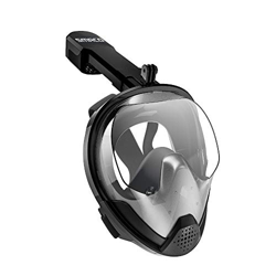 Spacmirrors Máscara de esnórquel, máscara de Buceo de Cara Completa, Vista de 180 Grados, Gafas de esnórquel, Juego Superior seco, antivaho para niños en oferta