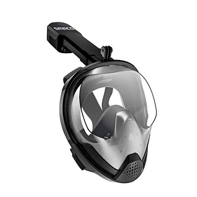 Spacmirrors Máscara de esnórquel, máscara de Buceo de Cara Completa, Vista de 180 Grados, Gafas de esnórquel, Juego Superior seco, antivaho para niños