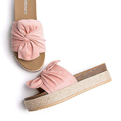 Sandalias Plataforma Mujer Verano Alpargatas Mules Cuña Punta Abierta Zapatillas de Tacón Playa Comodas Zapatos Vestir Slip On Rosa 38 EU características