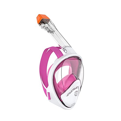 Snorkel para Niños Máscara De Buceo Entrenamiento De Natación Gafas De Gran Angular Antivaho De Cara Completa Máscaras De Buceo (Gn Talla Única)