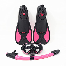 TNIU Equipo de esnórquel, gafas de natación, vista panorámica, antivaho, antifugas, kit de aletas de buceo con parte superior seca, máscara de buceo,  precio