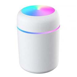 Naisidier Mini humidificador Portable USB Pequeño humidificador de Niebla Fresca con luz de Noche LED para el Dormitorio de automóviles de Oficina de  en oferta