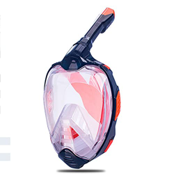 TNIU Máscara De Snorkel, Máscara De Snorkel De Cara Completa para Adultos Y Niños, Máscara De Snorkel 180 Vista Panorámica Anti-Vaho Anti-Fugas Dry To precio