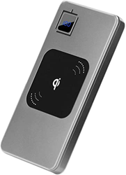 AyM Banco de energía de Cargador inalámbrico, Paquete de baterías externos portátiles de 10000 mAh con QC 3.0 Puertos y DIRIGIÓ Mostrar Compatible con en oferta