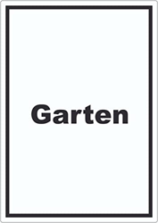 Jardín Pegatina Con Texto Flores Césped de Canto A4 (210x297mm) características