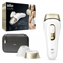 Braun Silk-expert Pro 5 Depiladora Mujer/Hombre Luz Pulsada IPL, Cabezal de Precisión y Funda, Alternativa a la Depilación Láser en Casa, PL 5140, Últ precio