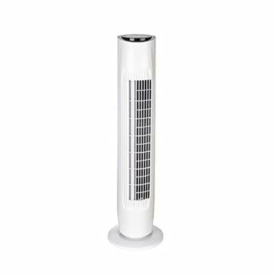 Ventilador pequeño portátil Ventilador de torre de pie de 31 ", ventilador sin aspas, ventiladores de pedestal con modo de oscilación de 3 velocidades