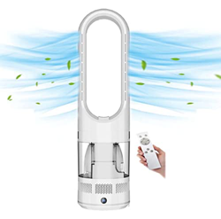Ventilador de torre de ventilador pequeño, ventilador sin aspas de humidificación, ventilador de torre de hogar con control remoto táctil, pantalla LE precio