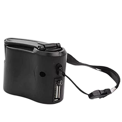 Pequeño Cargador Portátil Cargador Manivela De Mano Cargador De Emergencia USB Portátil Portátil Manual De Alimentación Manual Accesorios Negro precio