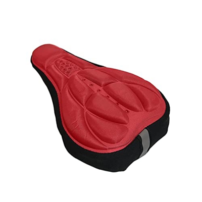 SAXTZDS KAIX Shop Bicicleta de montaña 3D Cubierta de Silla Gruesa Transpirable súper Suave Asiento de Bicicleta cojín Silicona Esponja Gel for Bicicl