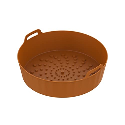 Nasoalne Olla de Silicona para freidora de Aire,Reemplazo Reutilizable para revestimientos de Papel - Cesta de freidora de Aire Reutilizable de 20 cm,