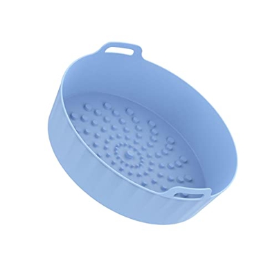 Gidenfly Freidora de aire caliente de silicona, intercambio de hojas de papel de pergamino, sartenes de 20 cm para horno, freidora de aire, accesorio 