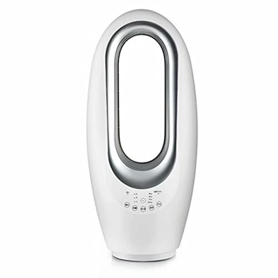 Ventilador de escritorio USB Ventilador de escritorio sin aspas con luz nocturna, ventilador de torre de iones negativos con control remoto/táctil y o