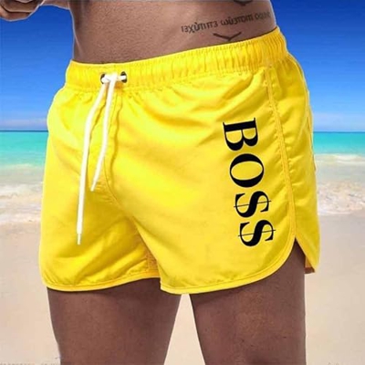 EOBPSJ Pantalones Cortos de baño para Hombre, Traje de baño Colorido de Verano, Pantalones Cortos de Playa 2022 Multicolor (Amarillo,L)