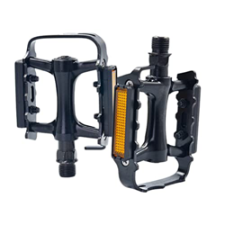 1 par de pedales de bicicleta de aluminio MTB con homologación reflectores para bicicleta de montaña, BMX, bicicleta de carretera en oferta