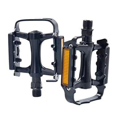 1 par de pedales de bicicleta de aluminio MTB con homologación reflectores para bicicleta de montaña, BMX, bicicleta de carretera