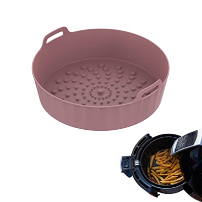 GIMOCOOL Olla de Silicona para freidora de Aire | Cestas para Horno de freidora de Aire Resistentes al Calor,Reemplazo Antiadherente de Papel pergamin