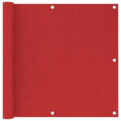 Balkon-Sichtschutz Rot 90x500 cm HDPE en oferta