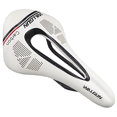 KBBKIC Saddle De Bicicleta, Asiento De Bicicleta Ultraligratoria De Fibra De Carbono De Hueco For Bicicleta De Carretera For Bicicleta De Montaña Asie