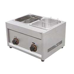 Cocina Oden de Escritorio a Gas + freidora, freidora Comercial de Acero Inoxidable, Equipo Multifuncional para refrigerios, se Puede Usar para Snack S en oferta