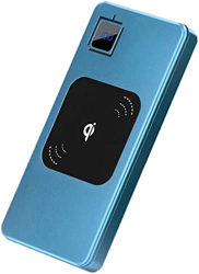 AyM Banco de energía de Cargador inalámbrico, Paquete de baterías externos portátiles de 10000 mAh con QC 3.0 Puertos y DIRIGIÓ Mostrar Compatible con en oferta
