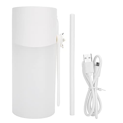 Pongnas Humidificador de Aire Doméstico USB de 450 Ml, Humidificador de Vapor Frío Cómodo, Generador de Niebla Purificador de Aire de Escritorio Luz N