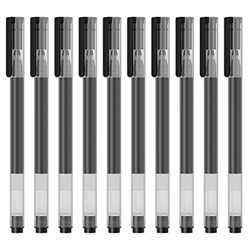 Obelunrp Gel bolígrafos Black Ink Rollerball Escribir bolígrafos Suministros de papelería de la Escuela para la Oficina 10 por ciento, bolígrafos de E características